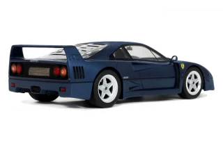 FERRARI F40 BLUE GT Spirit 1:18 Resinemodell (Türen, Motorhaube... nicht zu öffnen!)